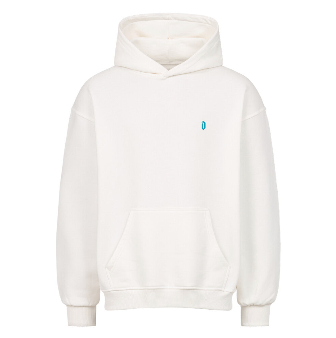 BESA Blue white Oversized Hoodie - Dykrenat