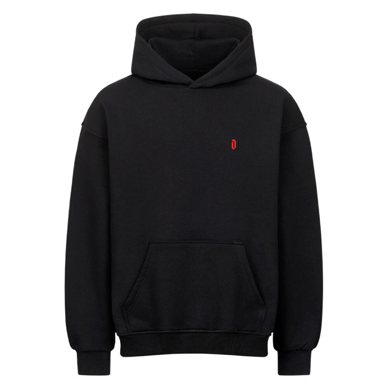 BESA Red black Oversized Hoodie - Dykrenat