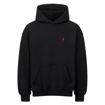 BESA Red black Oversized Hoodie - Dykrenat